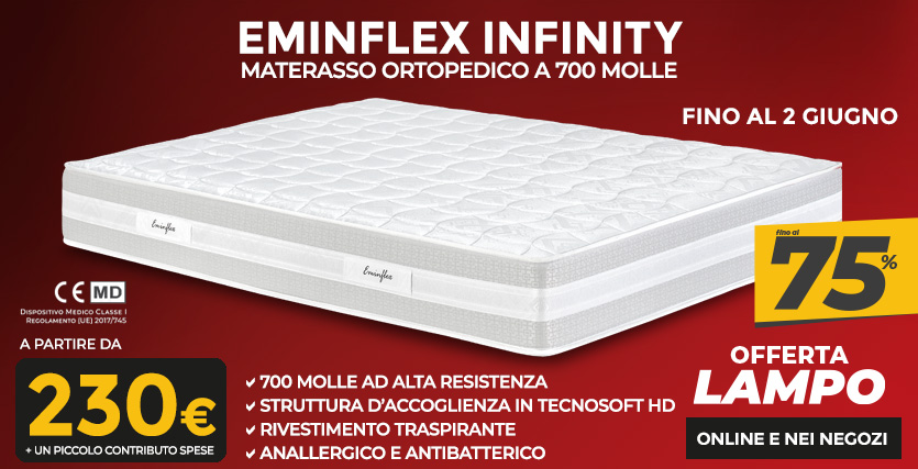 Offerta materasso Infinity Eminflex